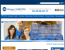 Tablet Screenshot of clinique-naoufel.com